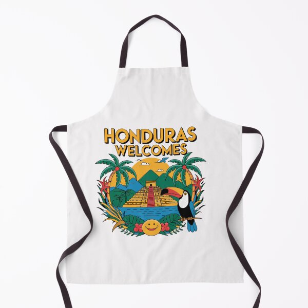 Item preview, Honduras Welcomes Flag Map Tegucigalpa, Copán, Roatán designed and sold by AnimalsDH305.