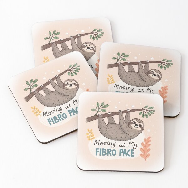 Item preview, Moving at My Fibro Pace - Cute Sloth Fibromyalgia Awareness Design designed and sold by Vago.