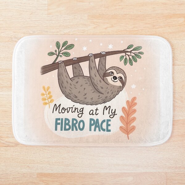 Item preview, Moving at My Fibro Pace - Cute Sloth Fibromyalgia Awareness Design designed and sold by Vago.