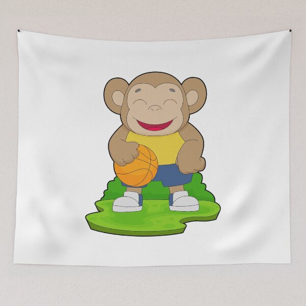 Item preview, Monkey Basketball player Basketball designed and sold by Snabdesign84.