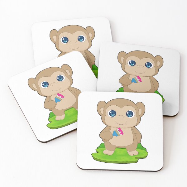 Item preview, Monkey Painter Paint brush Painting designed and sold by Snabdesign84.
