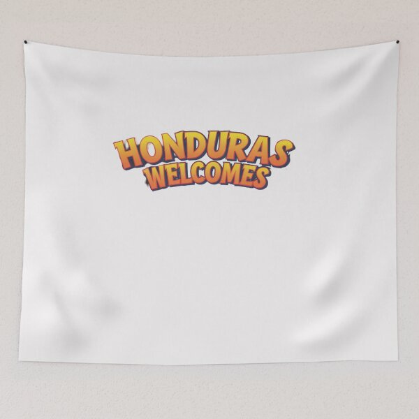Item preview, Honduras Welcomes Flag Map Tegucigalpa, Copán, Roatán designed and sold by AnimalsDH305.