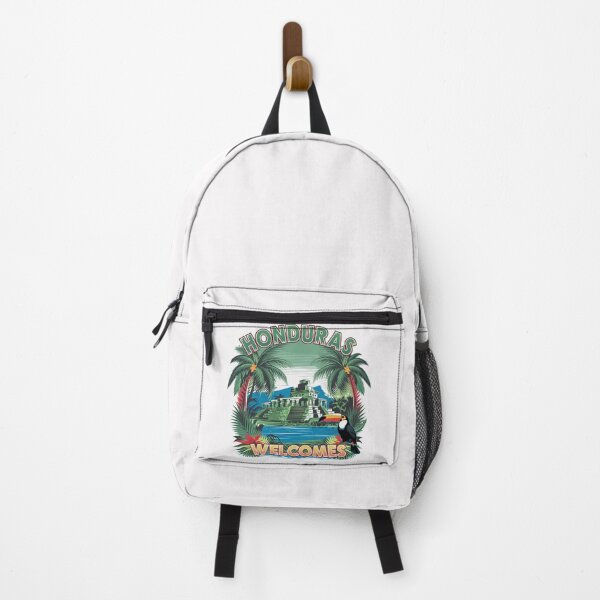 Item preview, Honduras Welcomes Flag Map Tegucigalpa, Copán, Roatán designed and sold by AnimalsDH305.