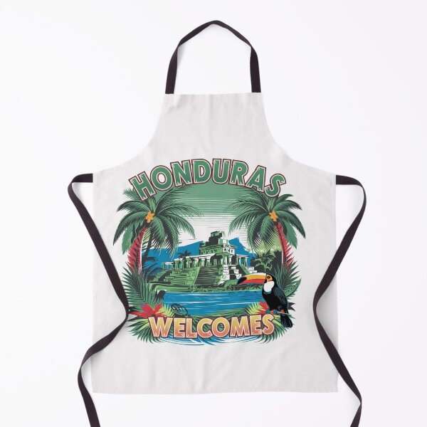 Item preview, Honduras Welcomes Flag Map Tegucigalpa, Copán, Roatán designed and sold by AnimalsDH305.
