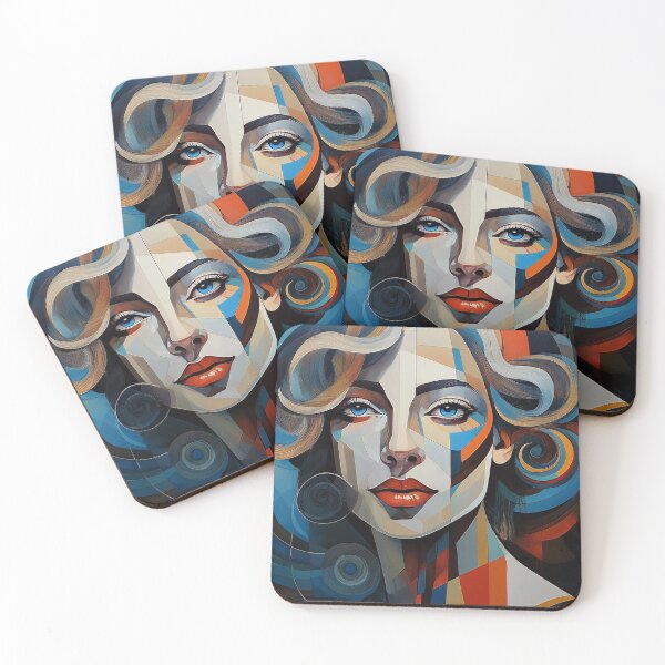 Item preview, Goddess Cubism Portrait of a Woman designed and sold by Boxing Kangaroo Retail Company.