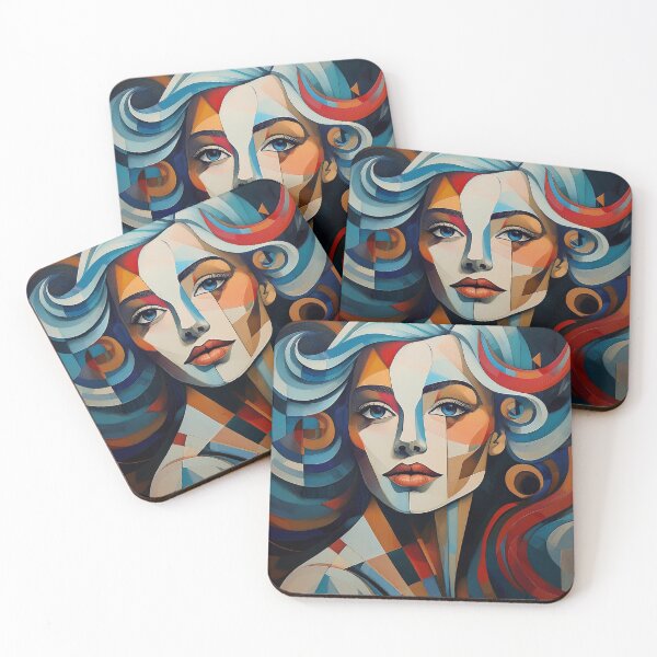 Item preview, Goddess Cubism Portrait of a Woman designed and sold by Boxing Kangaroo Retail Company.