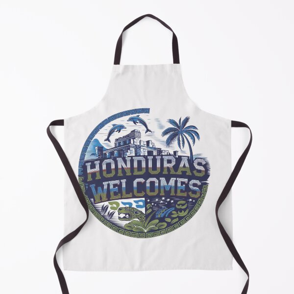 Item preview, Honduras Welcomes Flag Map Tegucigalpa, Copán, Roatán designed and sold by AnimalsDH305.