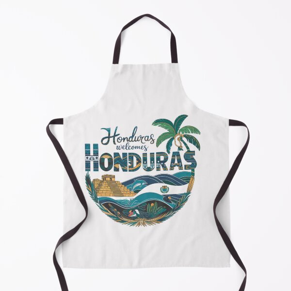 Item preview, Honduras Welcomes Flag Map Tegucigalpa, Copán, Roatán designed and sold by AnimalsDH305.