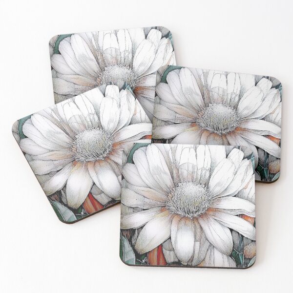 Item preview, Big White Flower. Daisy style design. designed and sold by Shoot-The-Moon.