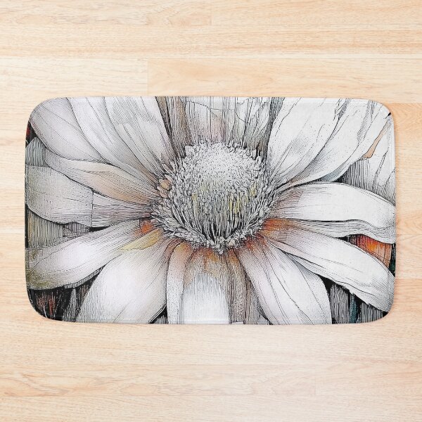 Item preview, Big White Flower. Daisy style design. designed and sold by Shoot-The-Moon.