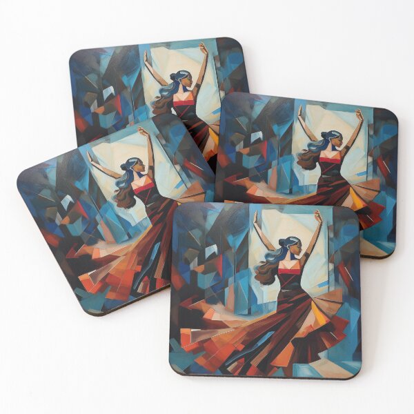 Item preview, Cubist Flamenco Dancer spinning designed and sold by Boxing Kangaroo Retail Company.