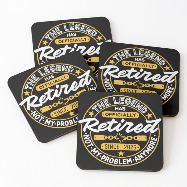 Item preview, The Legend Has Officially Retired 2025 designed and sold by Zagach Letters.