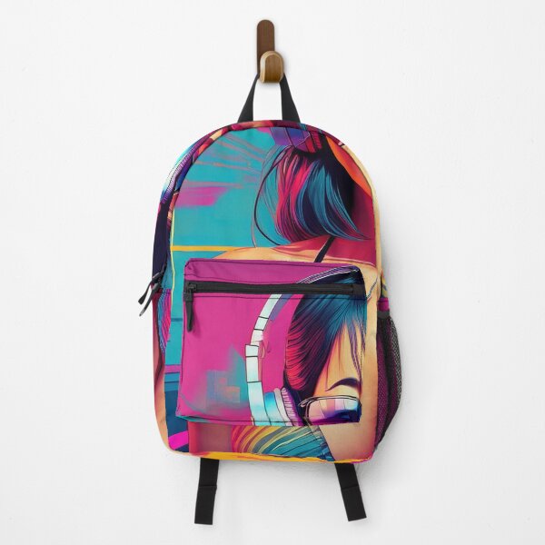 Item preview, Gamer Goddess in swimsuit Graffiti Synthwave style designed and sold by Boxing Kangaroo Retail Company.