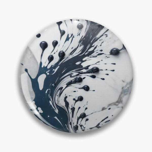 Item preview, Elegant Ink Splashes on Marble Pattern designed and sold by Slick-Waffles.