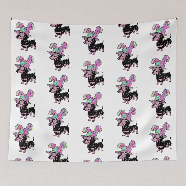 Item preview, Dachshund in Funky Hat designed and sold by PattaZone.