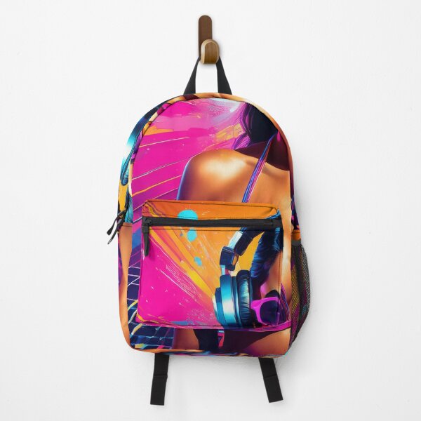 Artikelvorschau, Gamer-Göttin im Badeanzug Graffiti Synthwave Stil entworfen und verkauft von Boxing Kangaroo Retail Company.