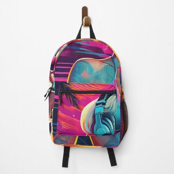 Artikelvorschau, Gamer-Göttin im Badeanzug Graffiti Synthwave Stil entworfen und verkauft von Boxing Kangaroo Retail Company.