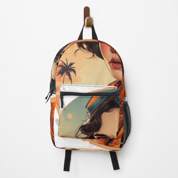 Item preview, Vintage-Inspired Illustration of a Young Woman Adventurer designed and sold by estampavibe.