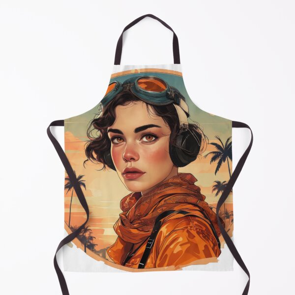 Item preview, Vintage-Inspired Illustration of a Young Woman Adventurer designed and sold by estampavibe.