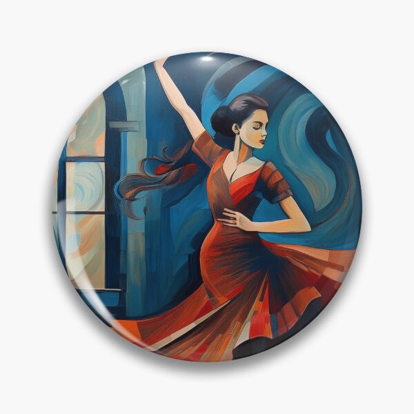 Item preview, Cubist Flamenco Dancer spinning designed and sold by Boxing Kangaroo Retail Company.