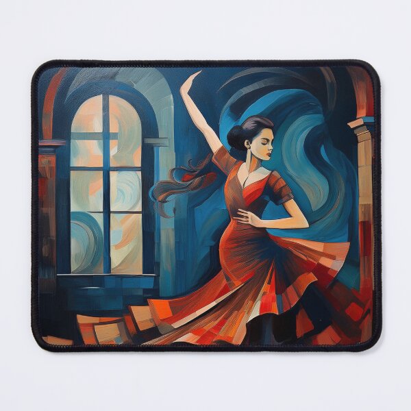 Item preview, Cubist Flamenco Dancer spinning designed and sold by Boxing Kangaroo Retail Company.