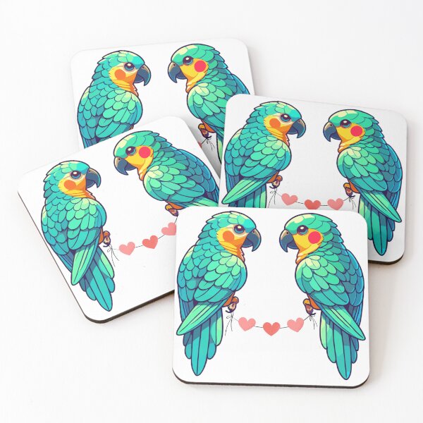Item preview, Turquoise Conure Valentines Day designed and sold by JessArty ⭐⭐⭐⭐⭐.