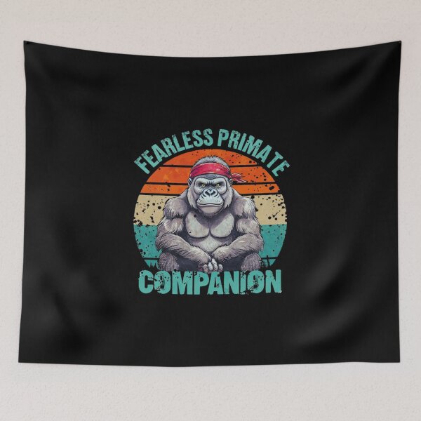 Item preview, Fearless Gorilla Companion - Bold Primate Art Design designed and sold by Colorful-Garden.