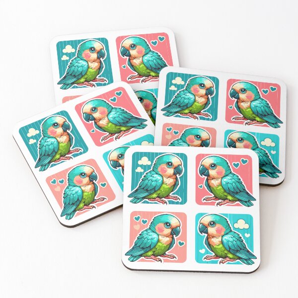 Aperçu de l'œuvre Conure turquoise - Conure à joues vertes créée et vendue par JessArty ⭐⭐⭐⭐⭐.