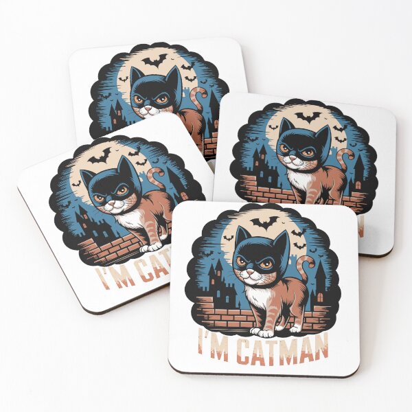 Item preview, Comic Catman Superhero Cat in City by Night designed and sold by Mkx8.