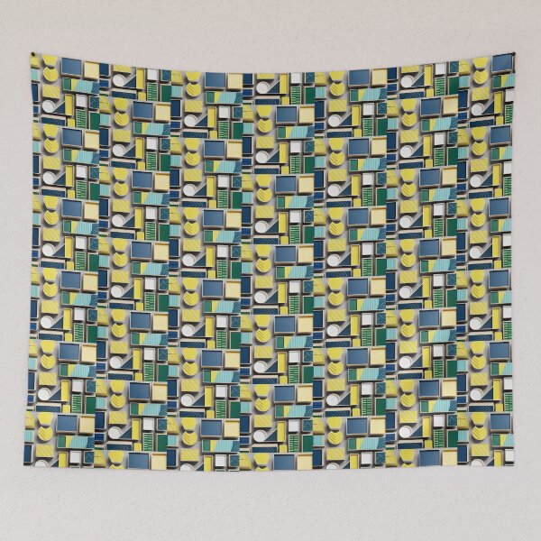 Item preview, Vibrant Geometric Shapes Composition designed and sold by Zeeshankhan1345.