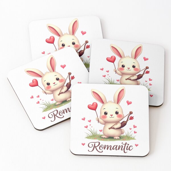 Item preview, Romantic Bunny with Heart and Arrow designed and sold by Bulwshop.