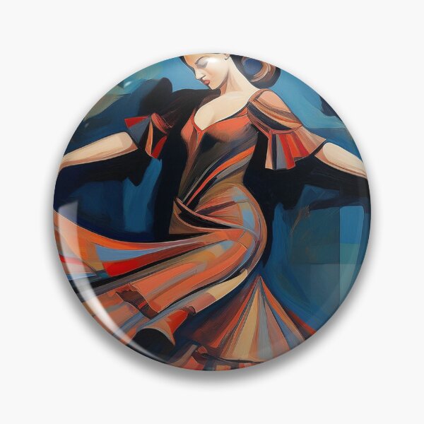 Item preview, Cubist Flamenco Dancer spinning designed and sold by Boxing Kangaroo Retail Company.