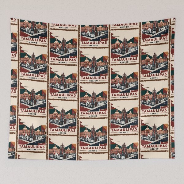 Item preview, Retro Tamaulipas Mexico 1950s Vintage Travel Tourism Poster  designed and sold by TravelersGems.