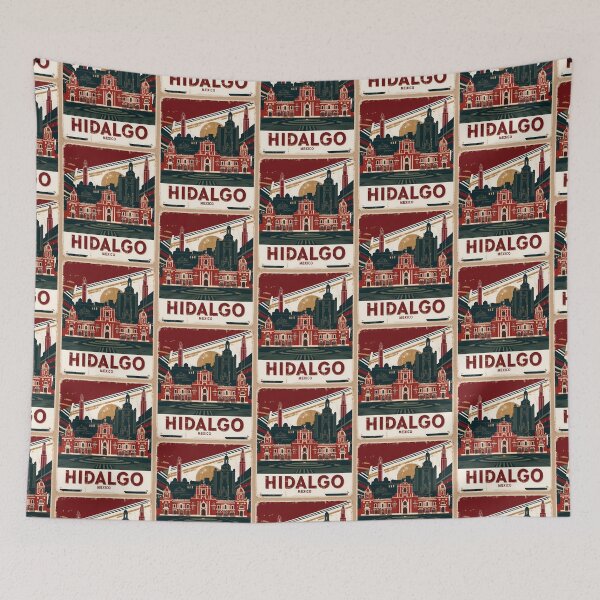 Item preview, Hidalgo Mexico 1950s Vintage Travel Tourism Poster  designed and sold by TravelersGems.