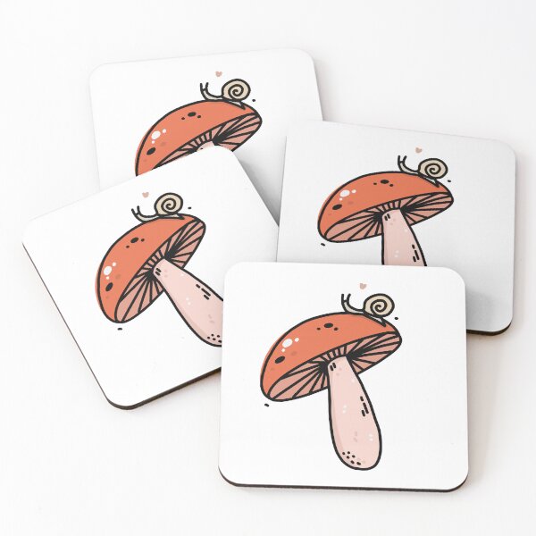 Item preview, Hongo y caracol designed and sold by kuzi doodles.