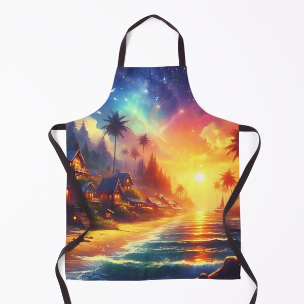 Item preview, Beachside Village designed and sold by RW Art Prints.