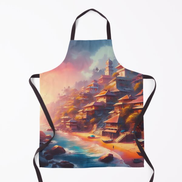 Item preview, Beachside Village designed and sold by RW Art Prints.