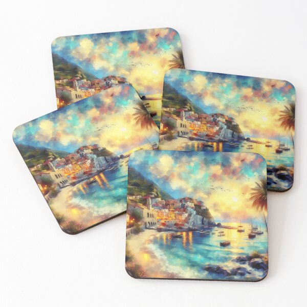 Item preview, Beachside Village designed and sold by RW Art Prints.