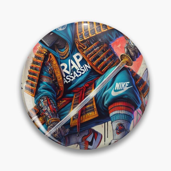 Item preview, Rap Assassin Hip Hop Design Japanese Style Artwork designed and sold by Streetwear701.