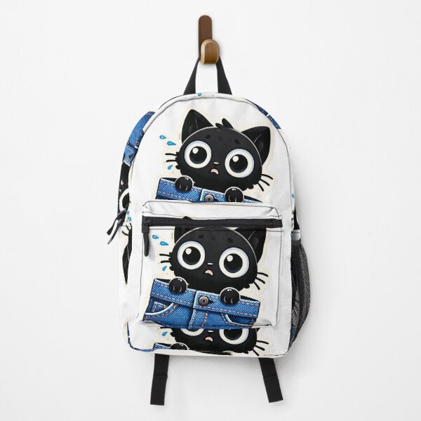 Item preview, Adorable Scared Black Cat in Pocket designed and sold by yasarstore.