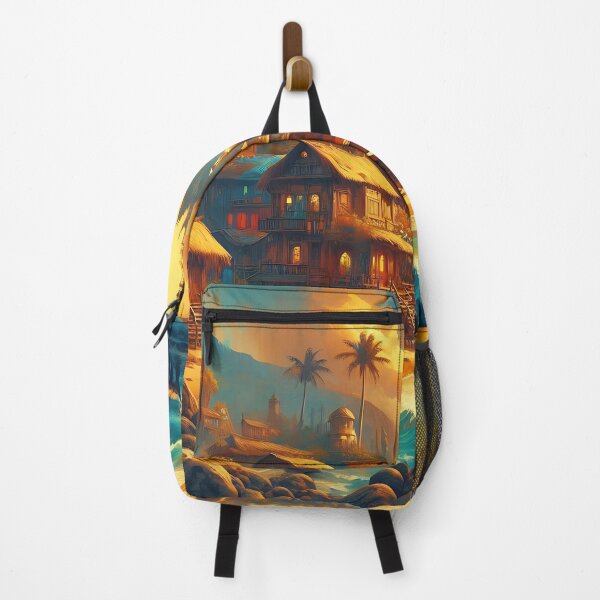 Item preview, Beachside Village designed and sold by RW Art Prints.