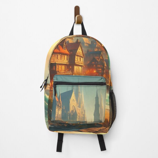 Item preview, Beachside Town designed and sold by RW Art Prints.