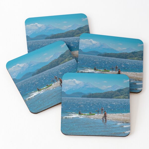 Item preview, Poeple at beach, nahuel huapi natinal park, bariloche, argentina designed and sold by DFLC Prints.