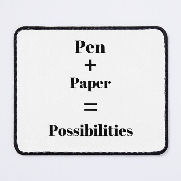 Item preview, Pen + Paper = Possibilities Journaling Design designed and sold by Kaczorek-Shop.