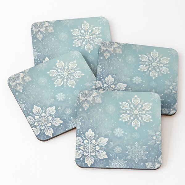 Item preview, Serene Winter Snowflake Pattern designed and sold by CanvasWhimsy.