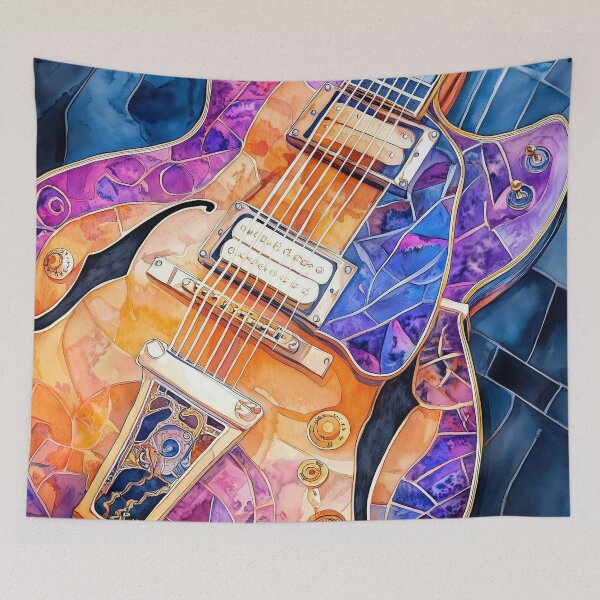 Item preview, Guitar music art #guitar #music designed and sold by JBJart.