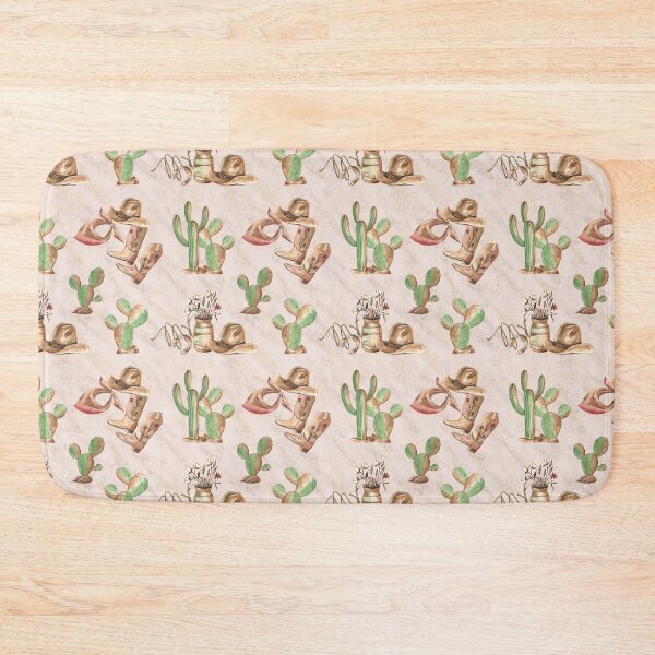 Item preview, Western Style Pattern with Cacti on beige designed and sold by Flowersforbear.