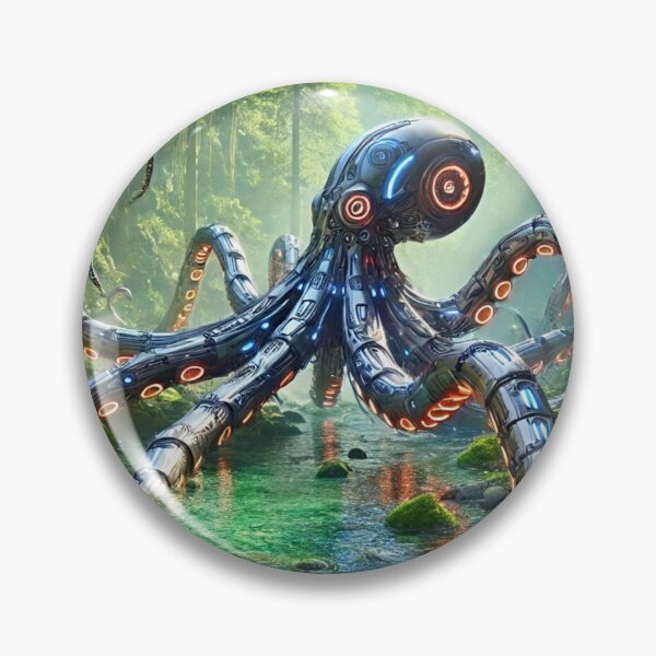 Item preview, Cybernetic Octopus designed and sold by GlassPenny.