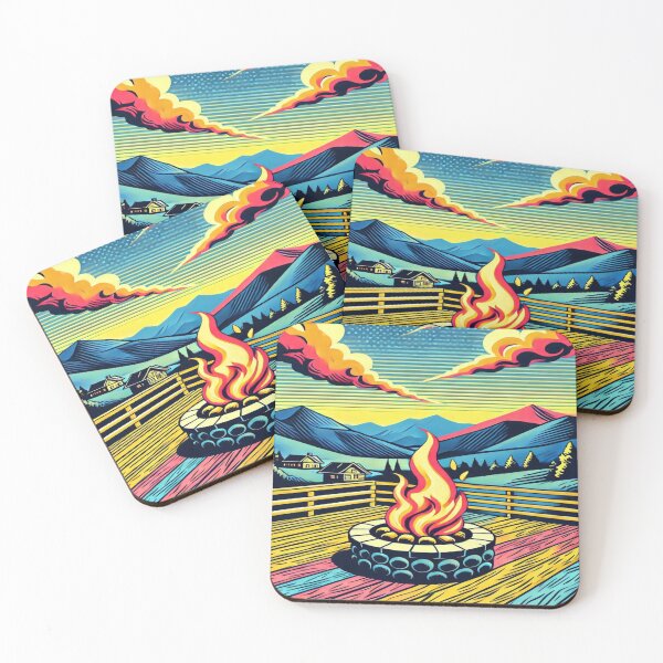 Item preview, Camp fire cartoon Styled 3D art designed and sold by Iainmcdowell.