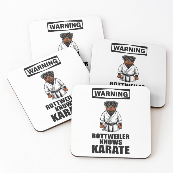 Item preview, Warning Rottweiler Knows Karate designed and sold by 123ks.
